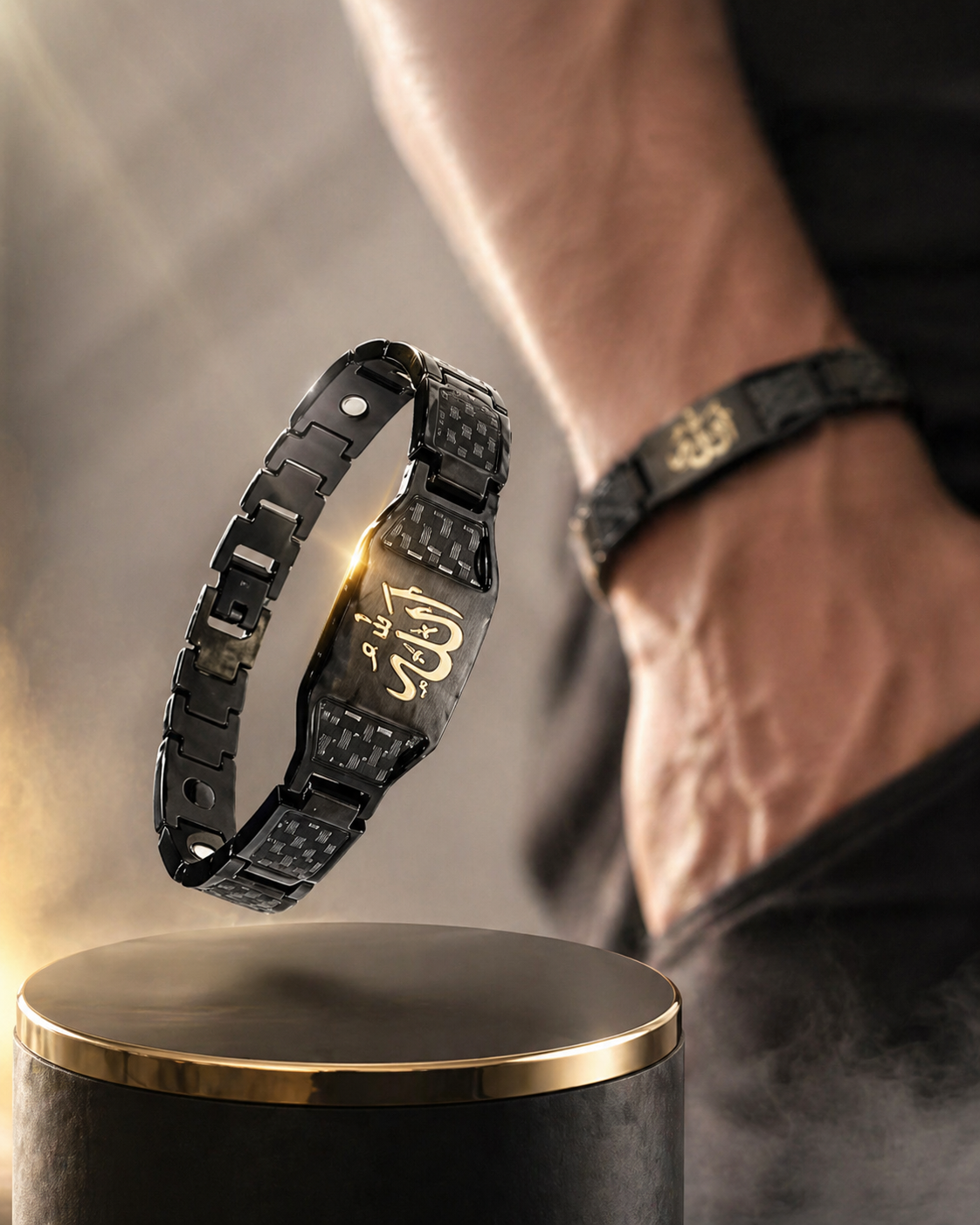 Magnetic Bracelet إسوارة مغناطيسية سوداء